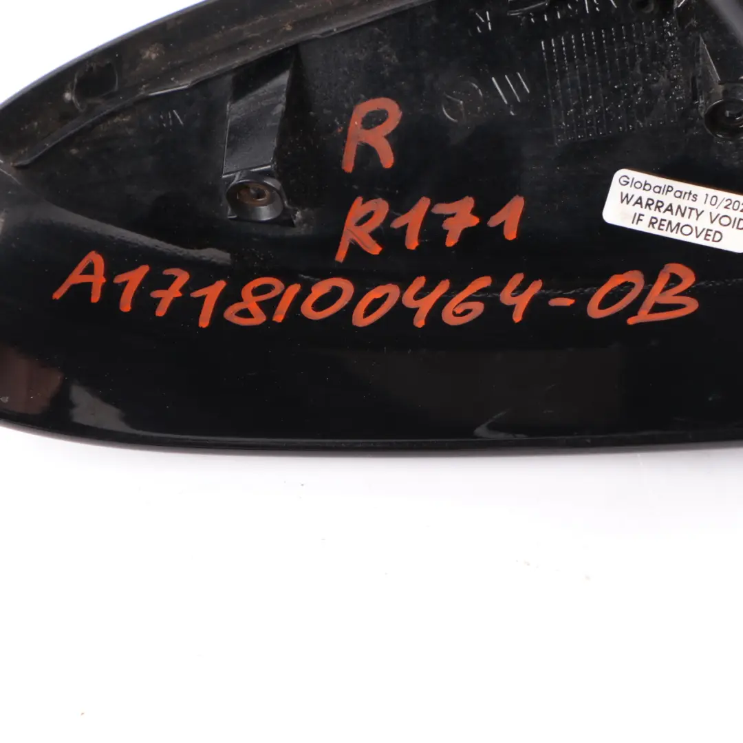 Wing Mirror Cover Mercedes R171 CL203 C219 Right O/S Cap Obsidian Black - 197 to with Part number A1718100464 Wing Mirror Cover Mercedes R171 CL203 C219 Right O/S Cap Obsidian Black - 197 - SKU A1718100464-OB - Part number A1718100464