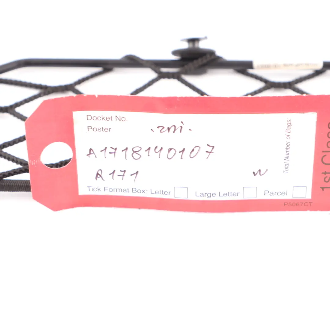 Storage Net Mercedes R171 Rear Left N/S Storage Compartment Net to with Part number A1718140107 Storage Net Mercedes R171 Rear Left N/S Storage Compartment Net - SKU A1718140107 - Part number A1718140107