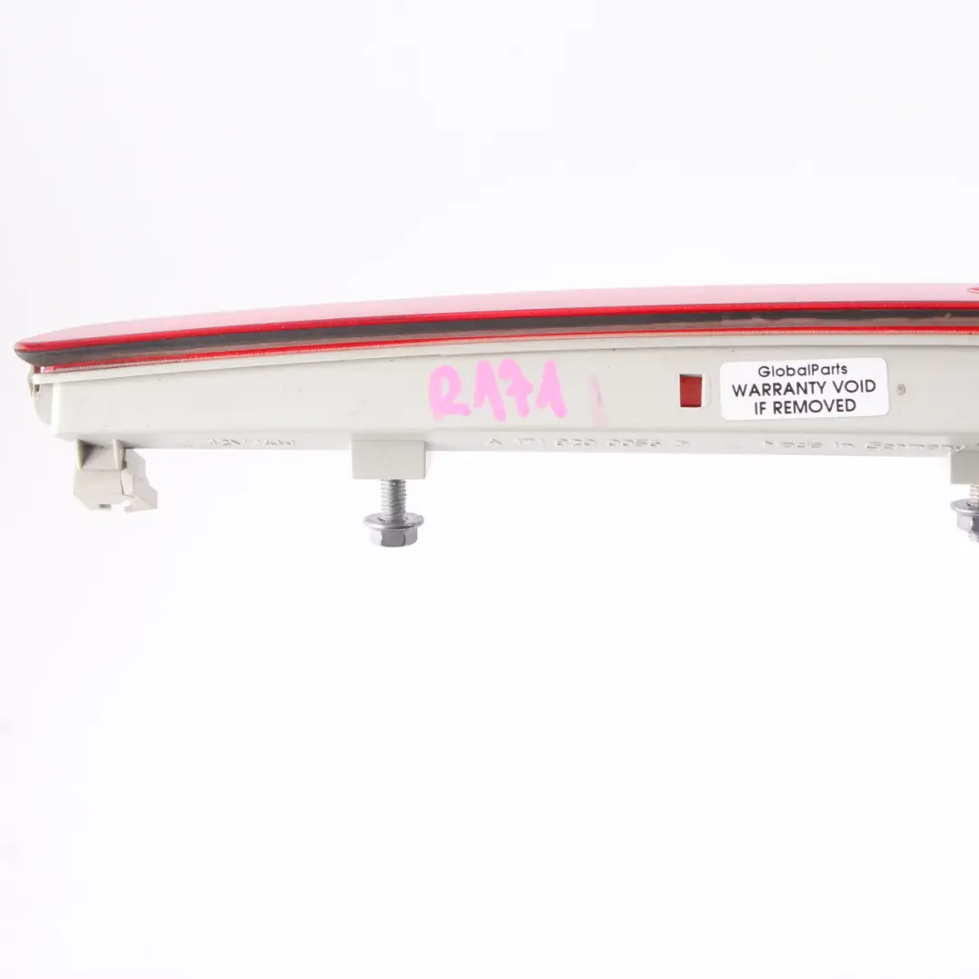 Terza luce stop freno posteriore rosso per Mercedes SLK R171 con numero di parte A1718200056 Mercedes SLK R171 Terza luce stop freno posteriore rosso - SKU A1718200056-1 - Numero di parte A1718200056