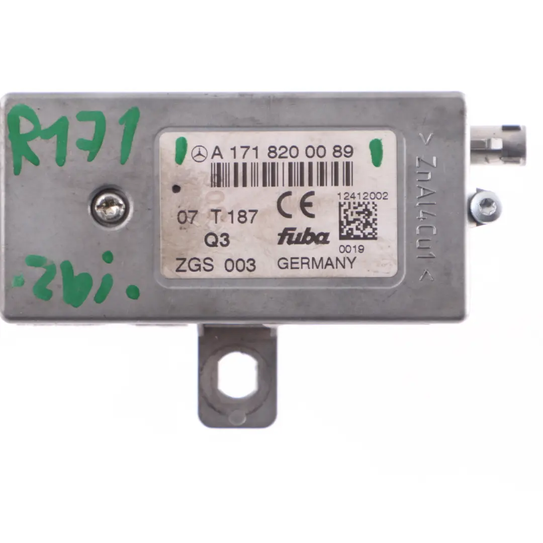 Aerial Antenna Amplifier Control Unit Module to Mercedes SLK R171 with Part number A1718200089 Mercedes SLK R171 Aerial Antenna Amplifier Control Unit Module - SKU A1718200089 - Part number A1718200089