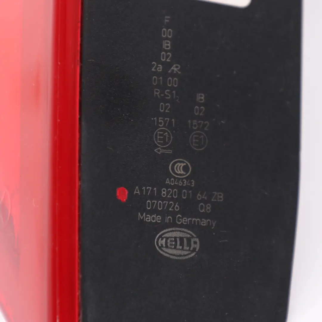 Lamp Left N/S Tail Light Side Panel to Mercedes SLK R171 Rear with Part number A1718200164 Mercedes SLK R171 Rear Lamp Left N/S Tail Light Side Panel - SKU A1718200164 - Part number A1718200164