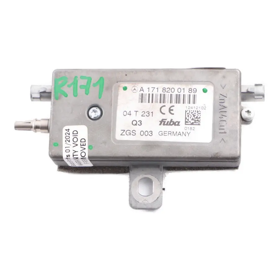Antena Amplificador Antena Módulo de Control para Mercedes R171 con número de pieza A1718200189 Mercedes R171 Antena Amplificador Antena Módulo de Control - SKU A1718200189 - Número de pieza A1718200189