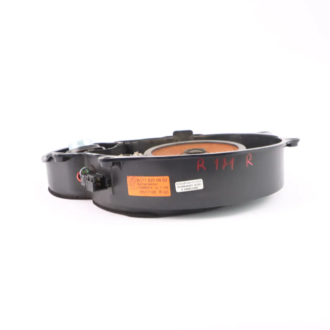 Door Speaker Front Right O/S Audio Harman Kardon to Mercedes SLK R171 with Part number A1718200402 Mercedes SLK R171 Door Speaker Front Right O/S Audio Harman Kardon - SKU A1718200402 - Part number A1718200402