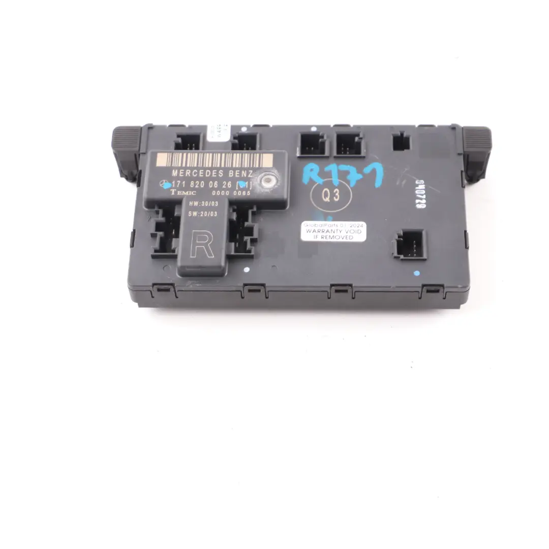 SLK200 Module Front Door Right O/S Control Module Unit to Mercedes R171 with Part number A1718200626 Mercedes R171 SLK200 Module Front Door Right O/S Control Module Unit - SKU A1718200626 - Part number A1718200626