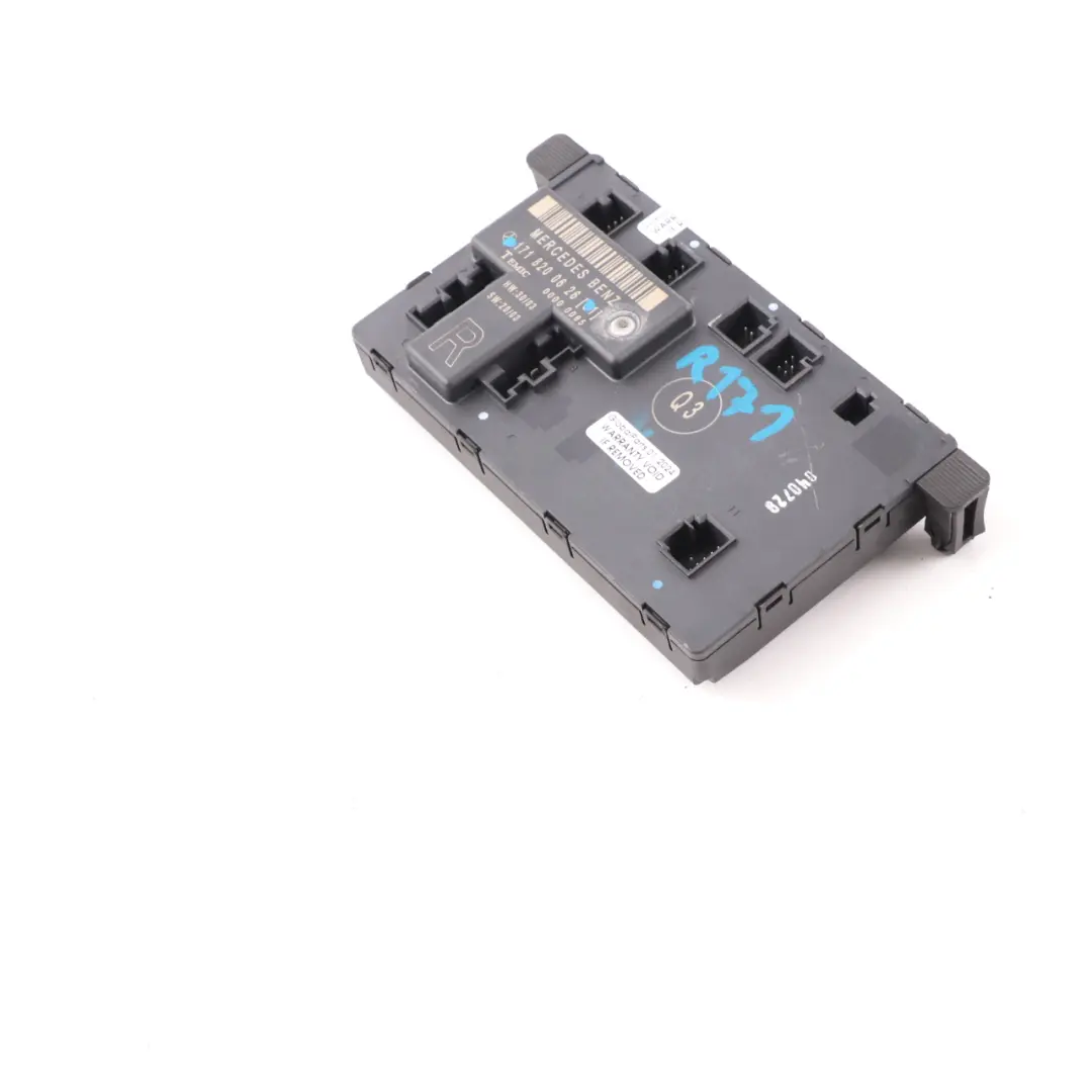 SLK200 Módulo Puerta Delantera Derecha Unidad Módulo de Control para Mercedes R171 con número de pieza A1718200626 Mercedes R171 SLK200 Módulo Puerta Delantera Derecha Unidad Módulo de Control - SKU A1718200626 - Número de pieza A1718200626