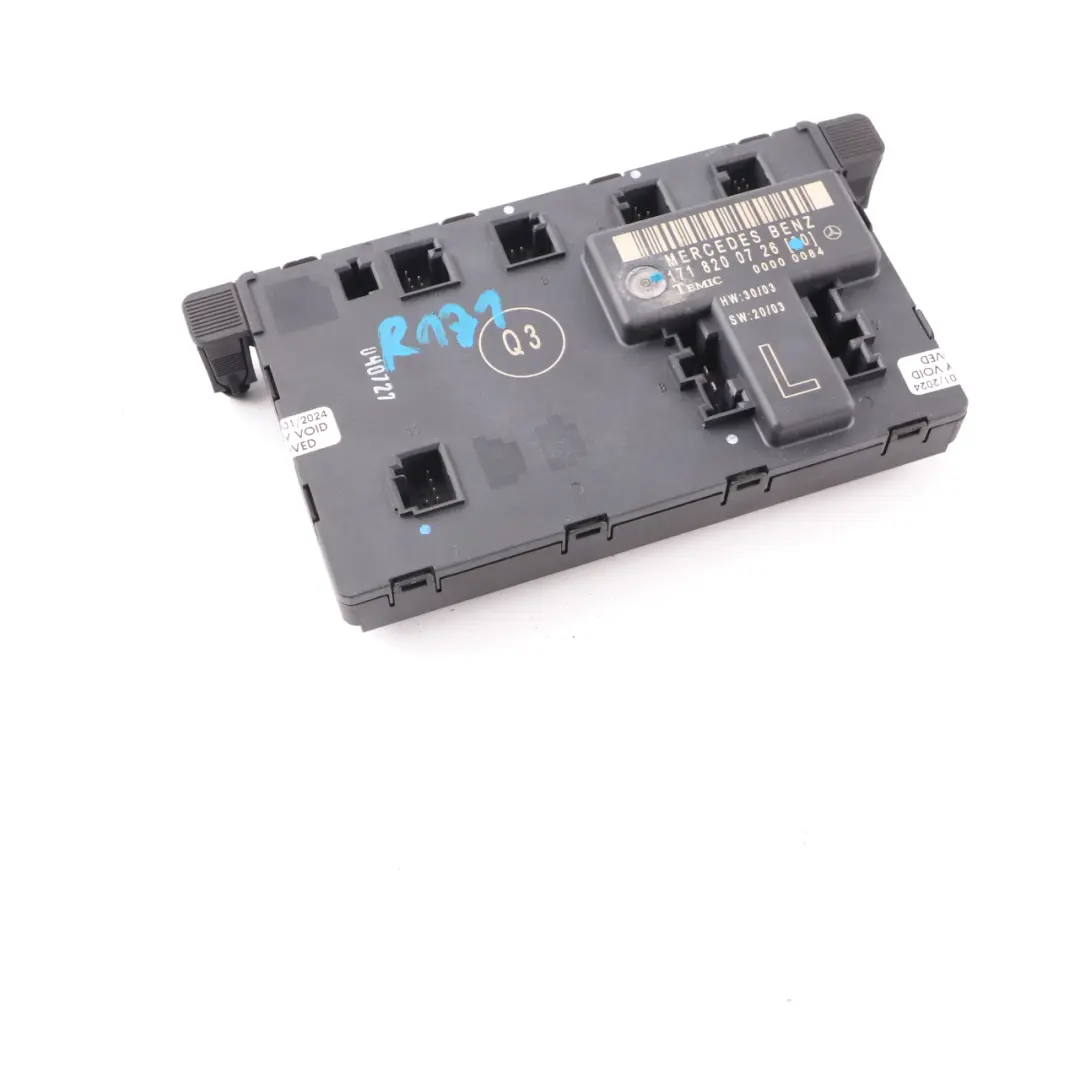 SLK200 Modulo Porta Anteriore Sinistra Unità Modulo di Controllo per Mercedes R171 con numero di parte A1718200726 Mercedes R171 SLK200 Modulo Porta Anteriore Sinistra Unità Modulo di Controllo - SKU A1718200726 - Numero di parte A1718200726