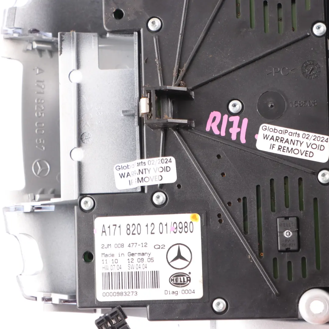 Mercedes SLK R171 Tetto Luce Interno Lettura Lampada di controllo - SKU A1718201201 - Numero di parte A1718201201
