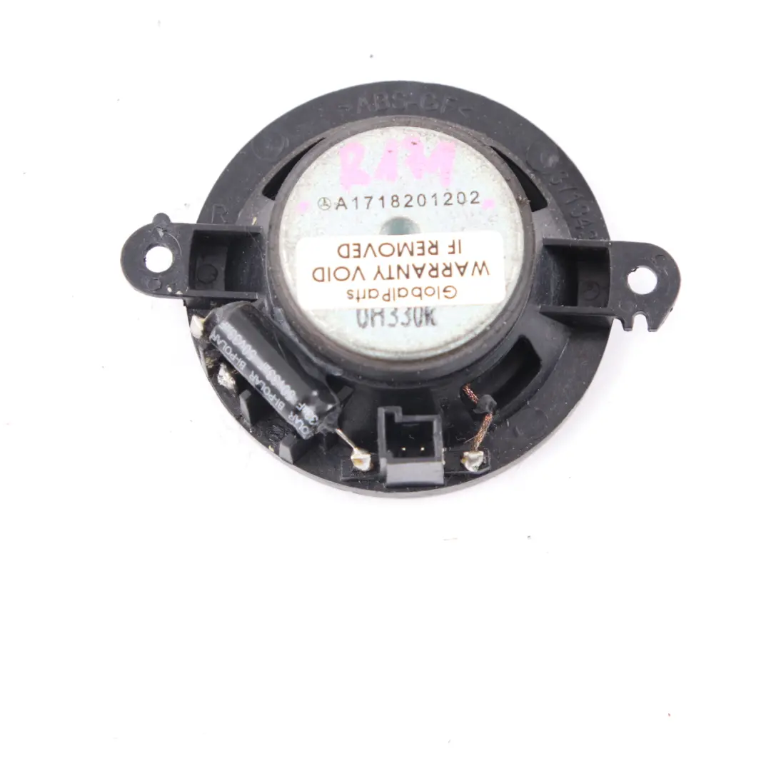 Audio Sound Lautsprecher Hinten Rechts für Mercedes SLK R171 mit Teilenummer A1718201202 Mercedes SLK R171 Audio Sound Lautsprecher Hinten Rechts - SKU A1718201202 - Teilenummer A1718201202