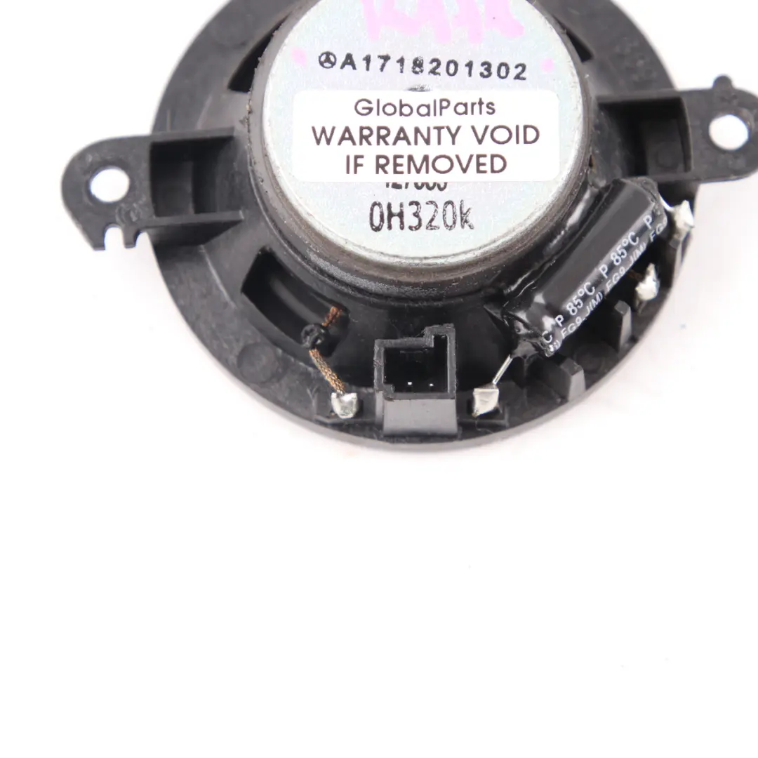 Audio Sound Speaker Rear Left N/S to Mercedes SLK R171 with Part number A1718201302 Mercedes SLK R171 Audio Sound Speaker Rear Left N/S - SKU A1718201302 - Part number A1718201302