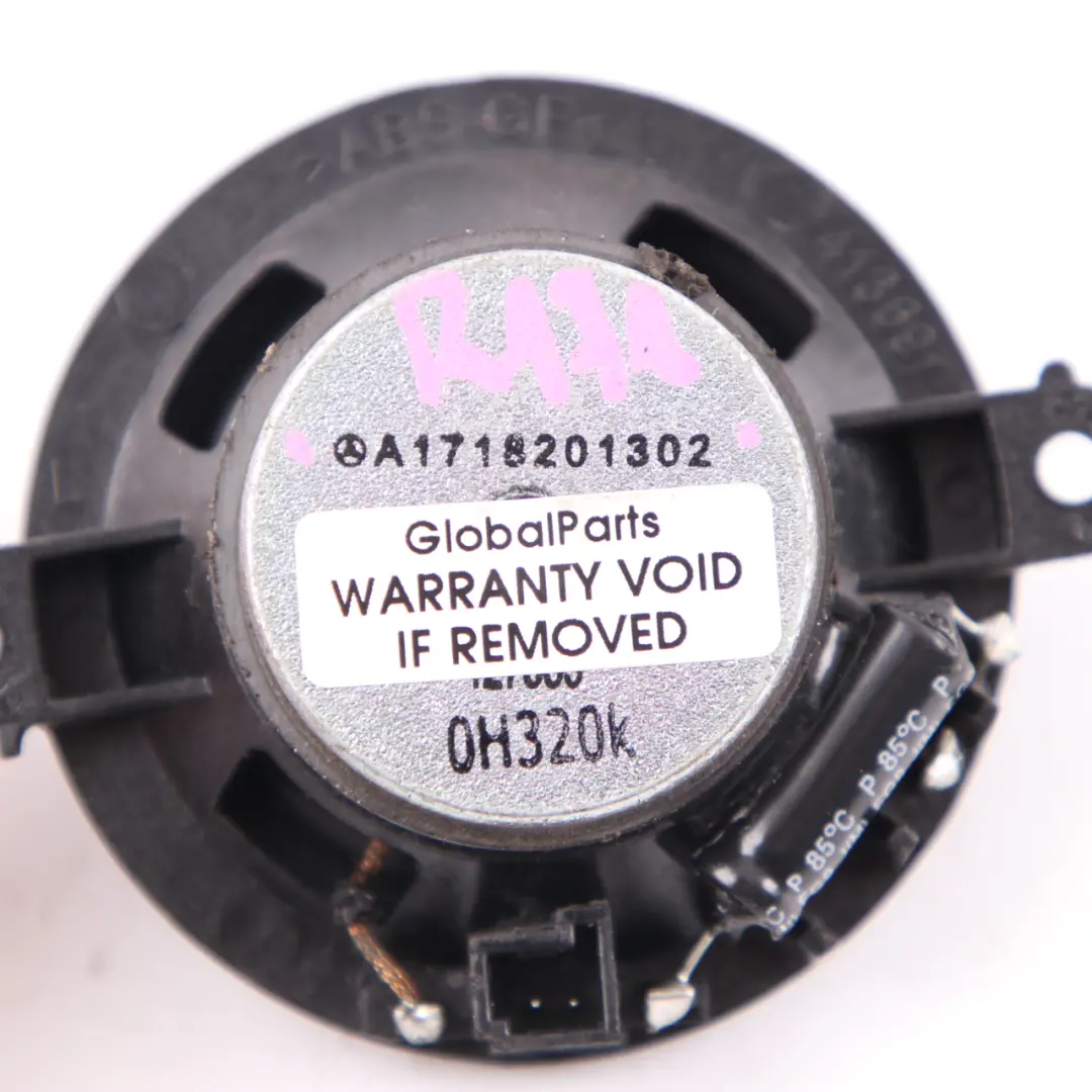 Audio Sound Speaker Rear Left N/S to Mercedes SLK R171 with Part number A1718201302 Mercedes SLK R171 Audio Sound Speaker Rear Left N/S - SKU A1718201302 - Part number A1718201302
