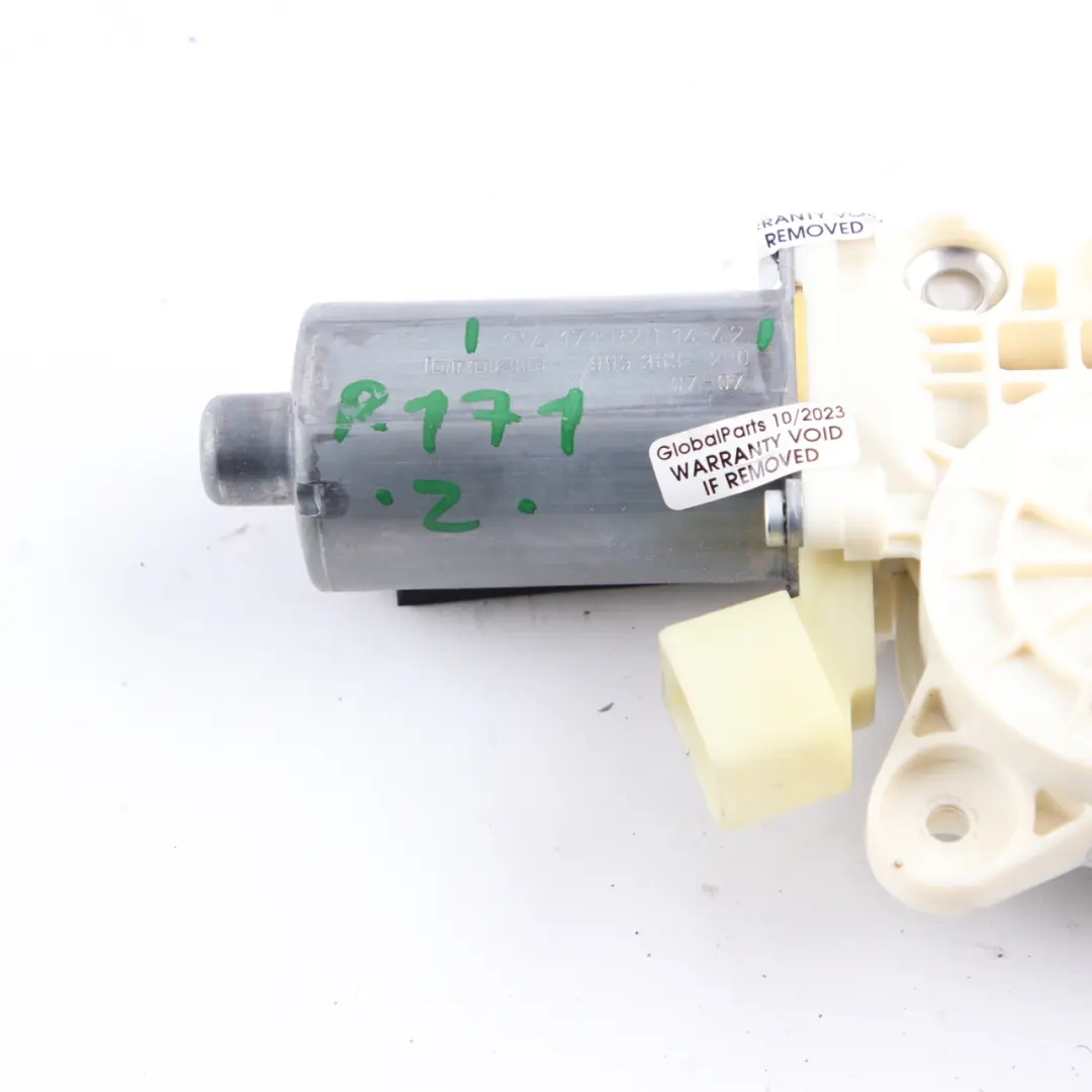 Window Lifter Motor Front Right O/S Drive Unit to Mercedes SLK R171 with Part number A1718201442 Mercedes SLK R171 Window Lifter Motor Front Right O/S Drive Unit - SKU A1718201442 - Part number A1718201442