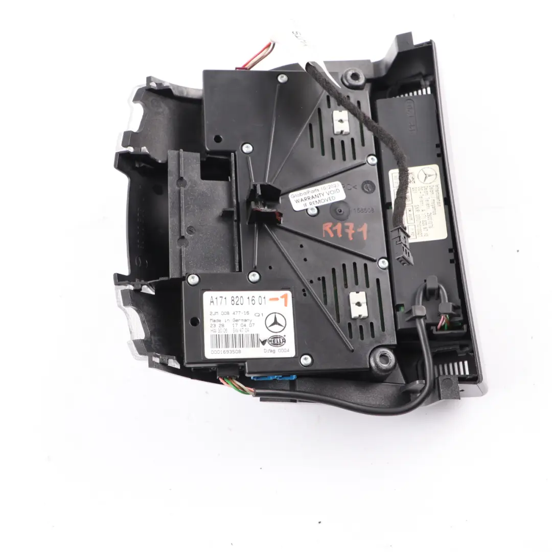 Mercedes SLK R171 Roof Light Interior Front Lamp Switch Panel Black - SKU A1718201601-1 - Part number A1718201601