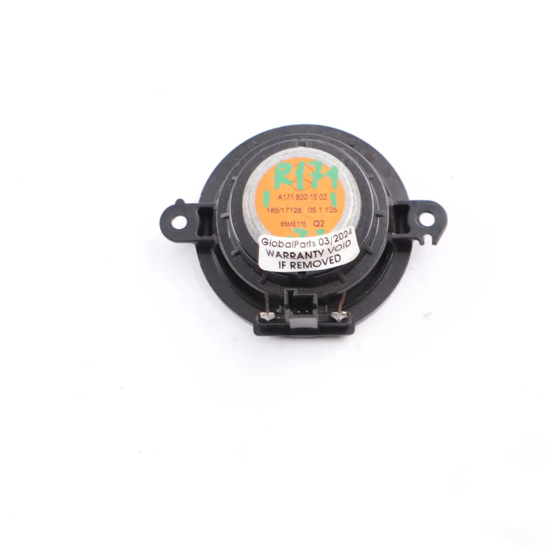 Mercedes SLK R171 Audio Sonido Altavoz Trasero Derecho A1718201202 - SKU A1718201602 - Número de pieza A1718201602