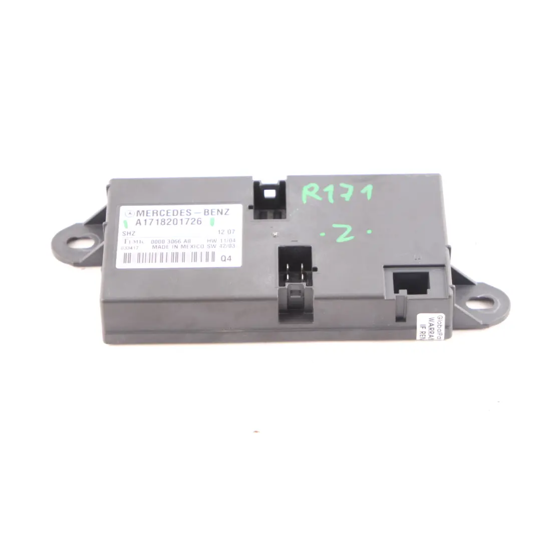 Sedile riscaldato Riscaldamento Modulo controllo ECU per Mercedes R171 con numero di parte A1718201726 Mercedes R171 Sedile riscaldato Riscaldamento Modulo controllo ECU - SKU A1718201726 - Numero di parte A1718201726