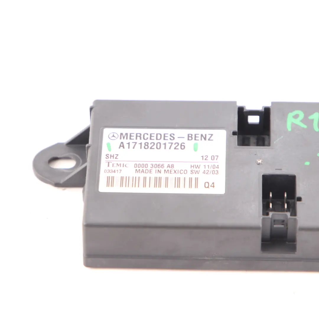 Sedile riscaldato Riscaldamento Modulo controllo ECU per Mercedes R171 con numero di parte A1718201726 Mercedes R171 Sedile riscaldato Riscaldamento Modulo controllo ECU - SKU A1718201726 - Numero di parte A1718201726