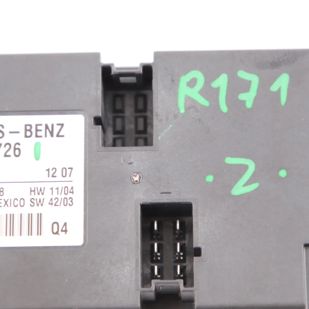Sedile riscaldato Riscaldamento Modulo controllo ECU per Mercedes R171 con numero di parte A1718201726 Mercedes R171 Sedile riscaldato Riscaldamento Modulo controllo ECU - SKU A1718201726 - Numero di parte A1718201726