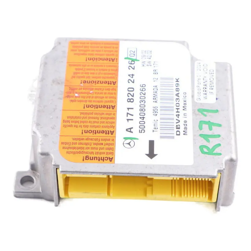 Module Safety Airbag SRC Sensor Control Module Unit to Mercedes R171 with Part number A1718202426 Mercedes R171 Module Safety Airbag SRC Sensor Control Module Unit - SKU A1718202426 - Part number A1718202426