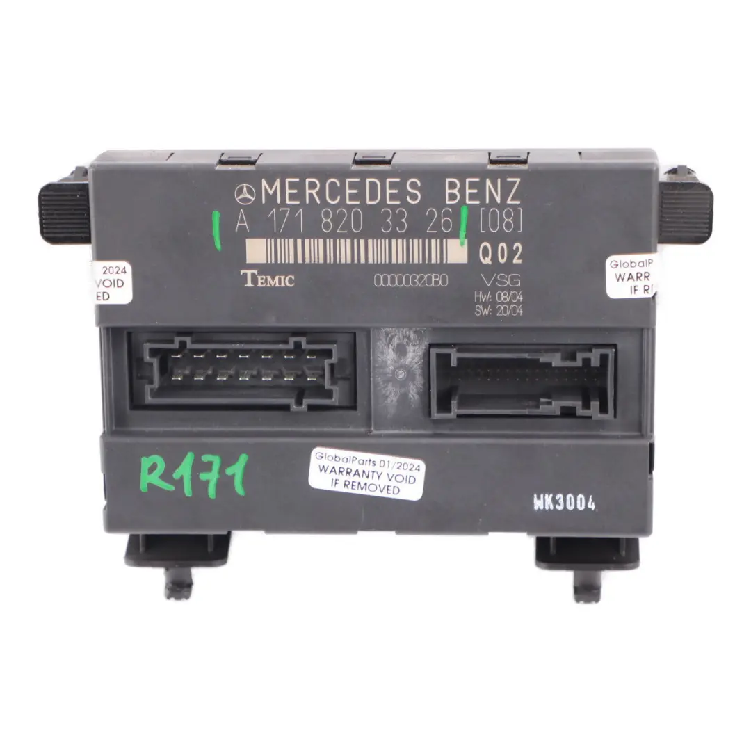 Mercedes R171 Convertible Plegable Top Unidad Control Soft Módulo - SKU A1718203326 - Número de pieza A1718203326