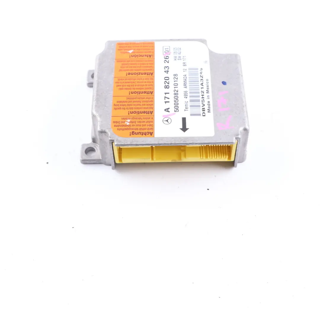 Mercedes SLK R171 Front Airbag Module Air Bag SRS Control Unit ECU - SKU A1718204326 - Part number A1718204326