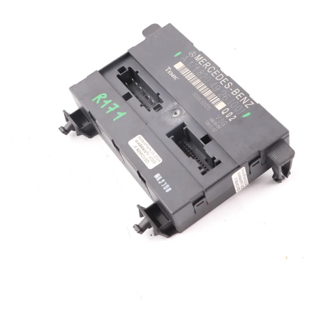 Soft Top Folding Roof Control Module to Mercedes SLK R171 Roadster with Part number A1718204926 Mercedes SLK R171 Roadster Soft Top Folding Roof Control Module - SKU A1718204926 - Part number A1718204926