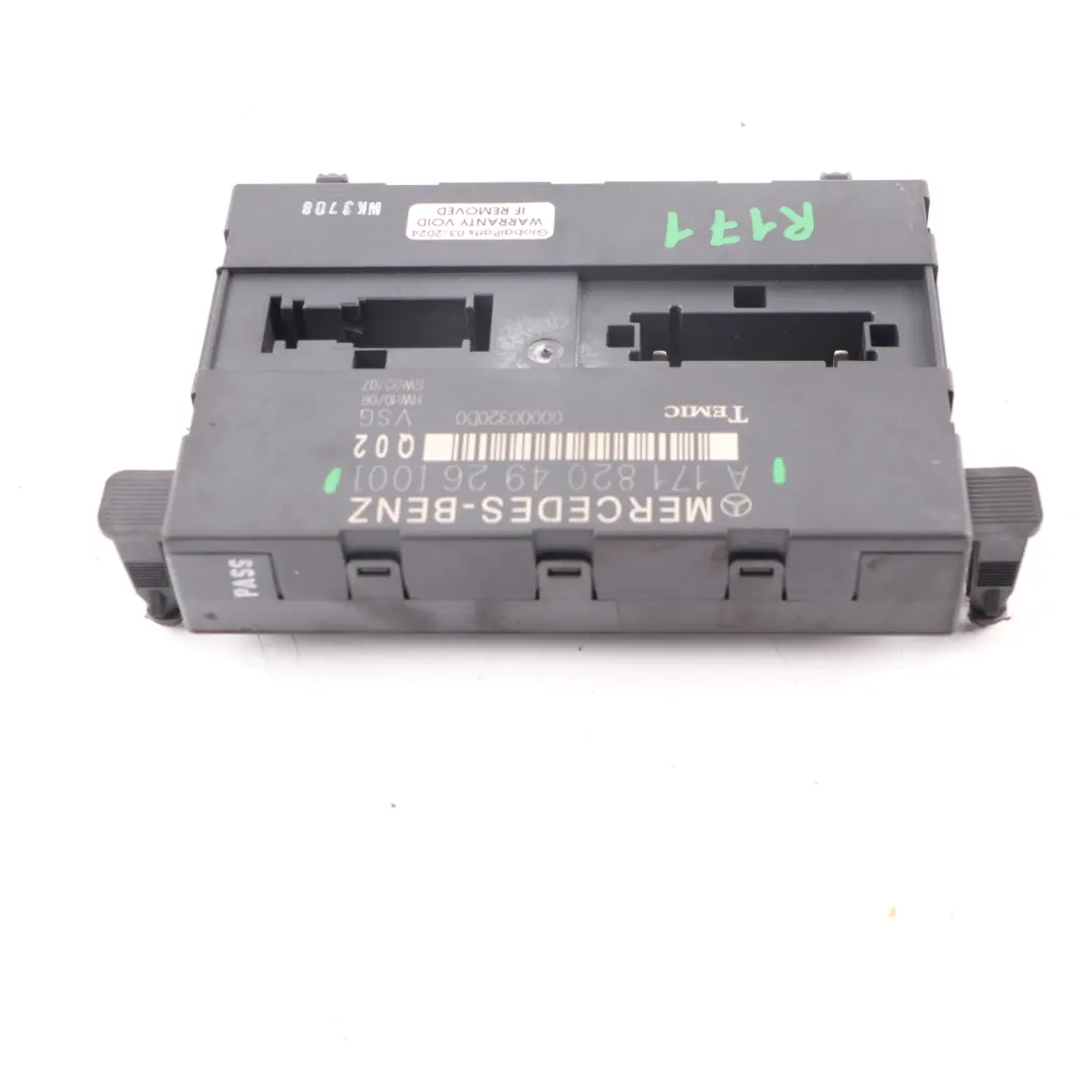 Mercedes SLK R171 Roadster Soft Top Tetto Apribile Modulo Controllo - SKU A1718204926 - Numero di parte A1718204926