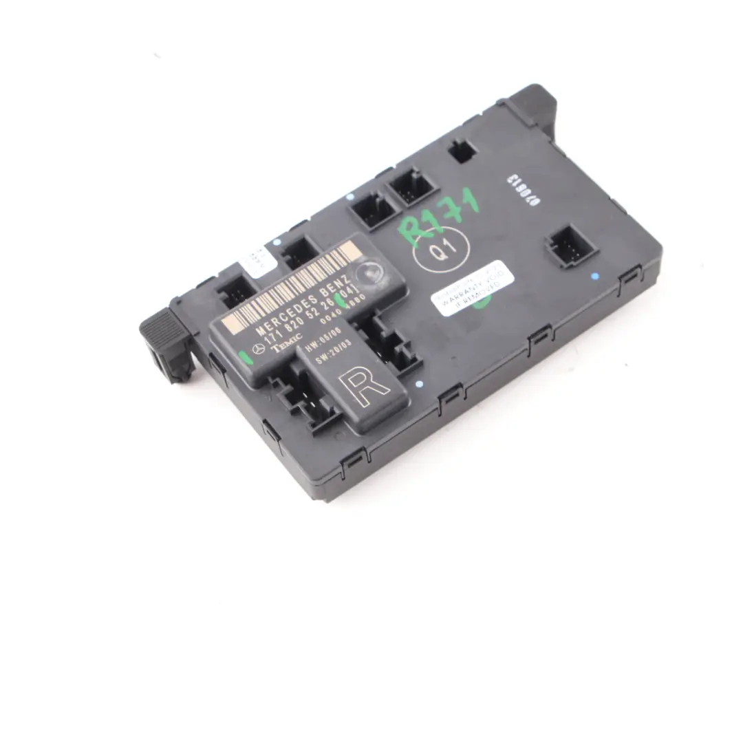 Tür Modul Vorne Rechts Steuergerät ECU für Mercedes SLK R171 mit Teilenummer A1718205226 Mercedes SLK R171 Tür Modul Vorne Rechts Steuergerät ECU - SKU A1718205226 - Teilenummer A1718205226
