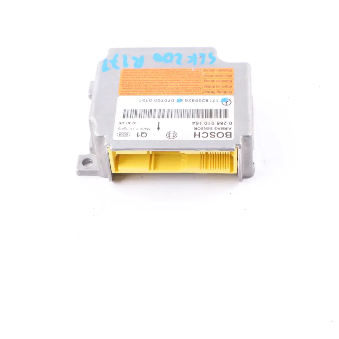 Módulo De Aire Bolsa SRS Unidad De Control ECU para Mercedes SLK R171 con número de pieza A1718205826 Mercedes SLK R171 Módulo De Aire Bolsa SRS Unidad De Control ECU - SKU A1718205826 - Número de pieza A1718205826