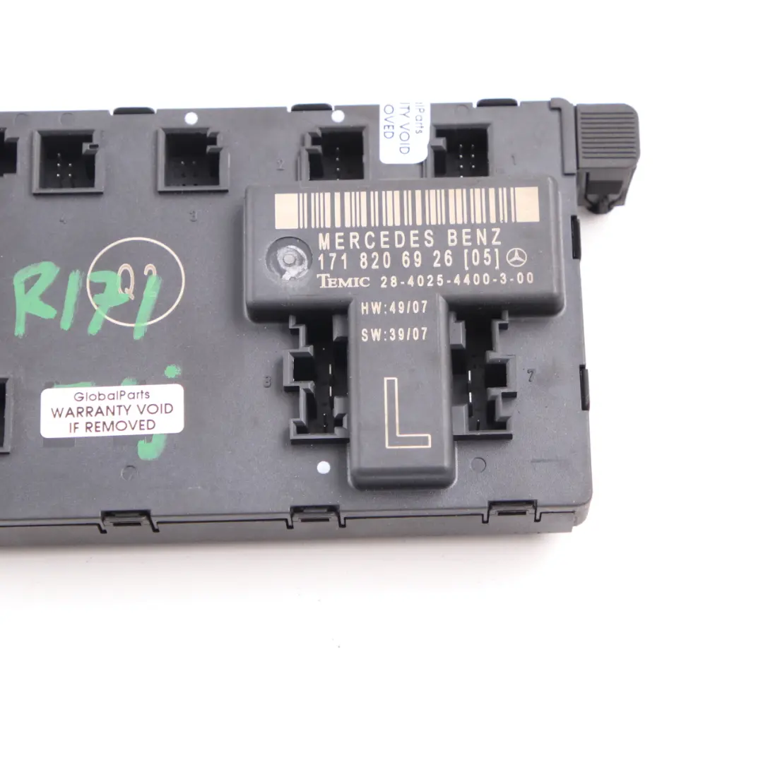 Mercedes SLK R171 Module de porte avant gauche Module de contrôle - SKU A1718206926 - Numéro de pièce A1718206926