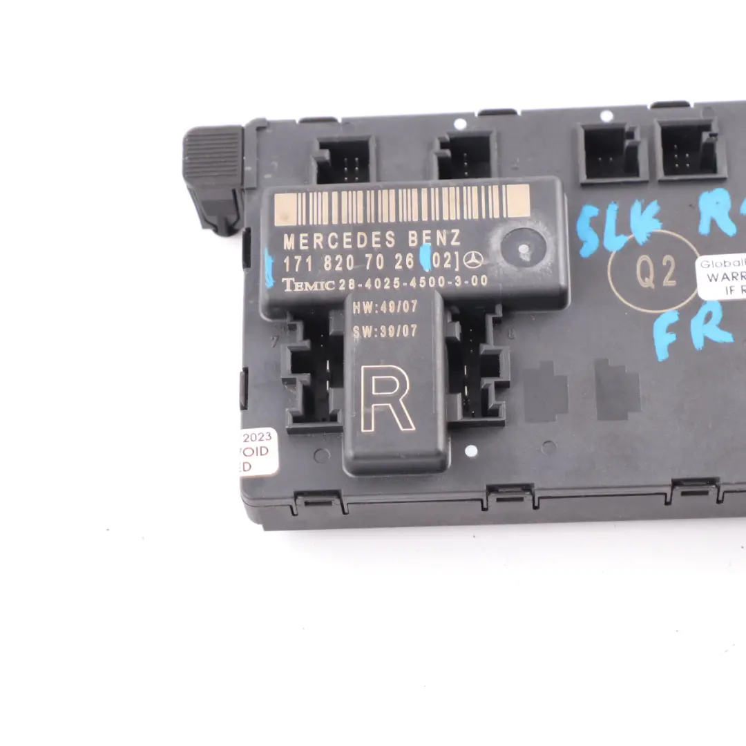 Door Module Front Right O/S Control Unit ECU Mercedes SLK R171 - SKU A1718207026 - Part number A1718207026