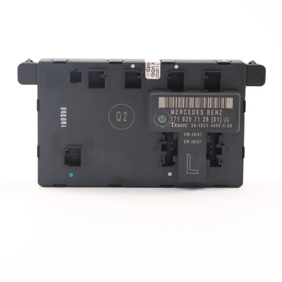 Módulo Puerta Delantera Izquierda Unidad Control ECU para Mercedes R171 con número de pieza A1718207126 Mercedes R171 Módulo Puerta Delantera Izquierda Unidad Control ECU - SKU A1718207126 - Número de pieza A1718207126
