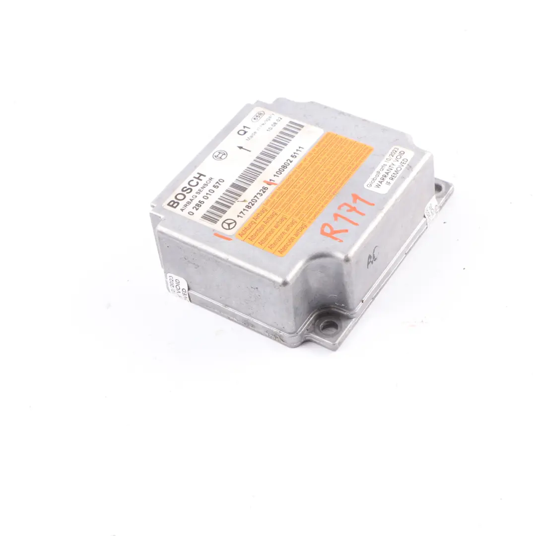 Module SRS Control Unit Crash Sensor ECU to Mercedes R171 Air with Part number A1718207326 Mercedes R171 Air Module SRS Control Unit Crash Sensor ECU - SKU A1718207326 - Part number A1718207326
