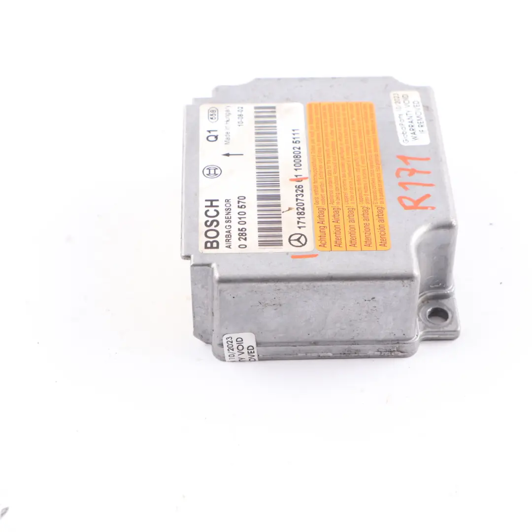 Module SRS Control Unit Crash Sensor ECU to Mercedes R171 Air with Part number A1718207326 Mercedes R171 Air Module SRS Control Unit Crash Sensor ECU - SKU A1718207326 - Part number A1718207326