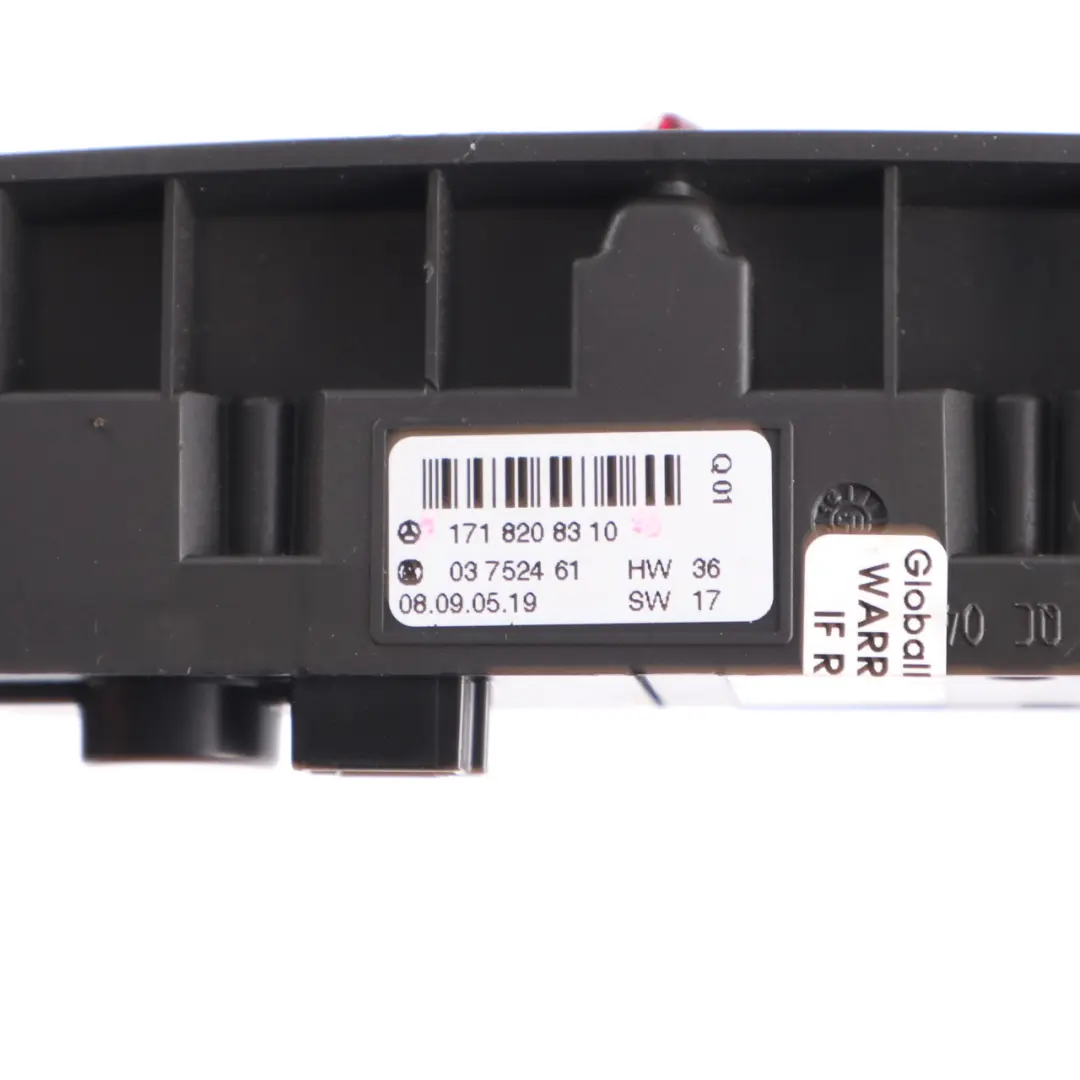 Mercedes R171 Hazard Panel Interruptores Control calefactables - SKU A1718208310 - Número de pieza A1718208310