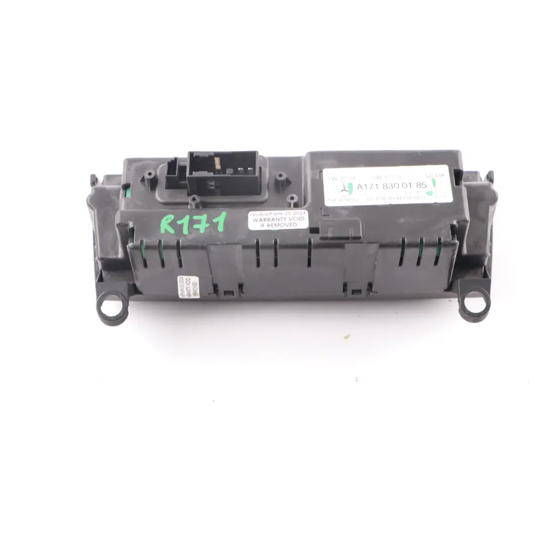 Conditioning Climate Control A/C Switch Panel to Mercedes SLK R171 Air with Part number A1718300185 Mercedes SLK R171 Air Conditioning Climate Control A/C Switch Panel - SKU A1718300185 - Part number A1718300185