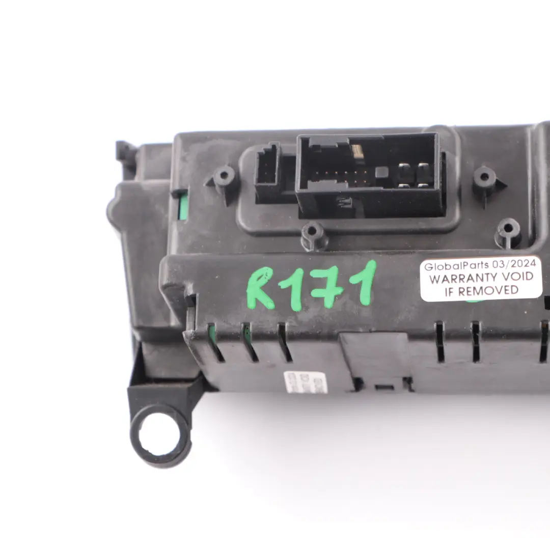 Mercedes SLK R171 AC Klimaanlage Klimasteuerung Schalttafel A1718302385 - SKU A1718300185 - Teilenummer A1718300185