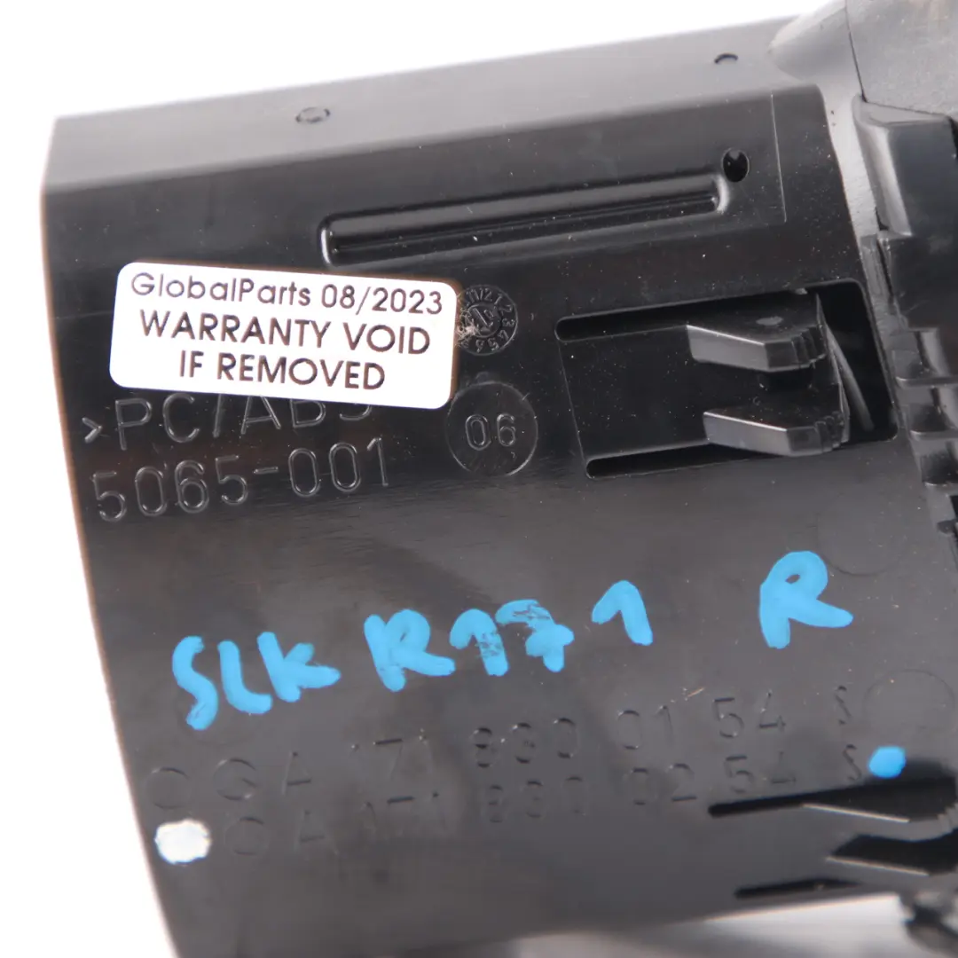 Griglia di aerazione destra Cruscotto Ugello Trim per Mercedes SLK R171 con numero di parte A1718300254 Mercedes SLK R171 Griglia di aerazione destra Cruscotto Ugello Trim - SKU A1718300254 - Numero di parte A1718300254