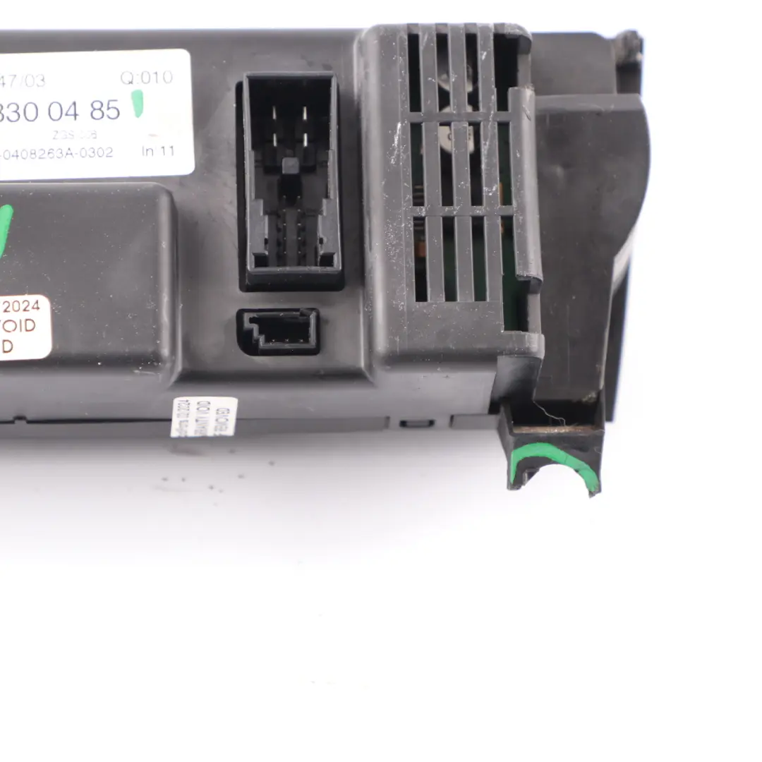 A/C Air Con Heater Climate Control Switch Panel to Mercedes SLK R171 with Part number A1718300485 Mercedes SLK R171 A/C Air Con Heater Climate Control Switch Panel - SKU A1718300485 - Part number A1718300485