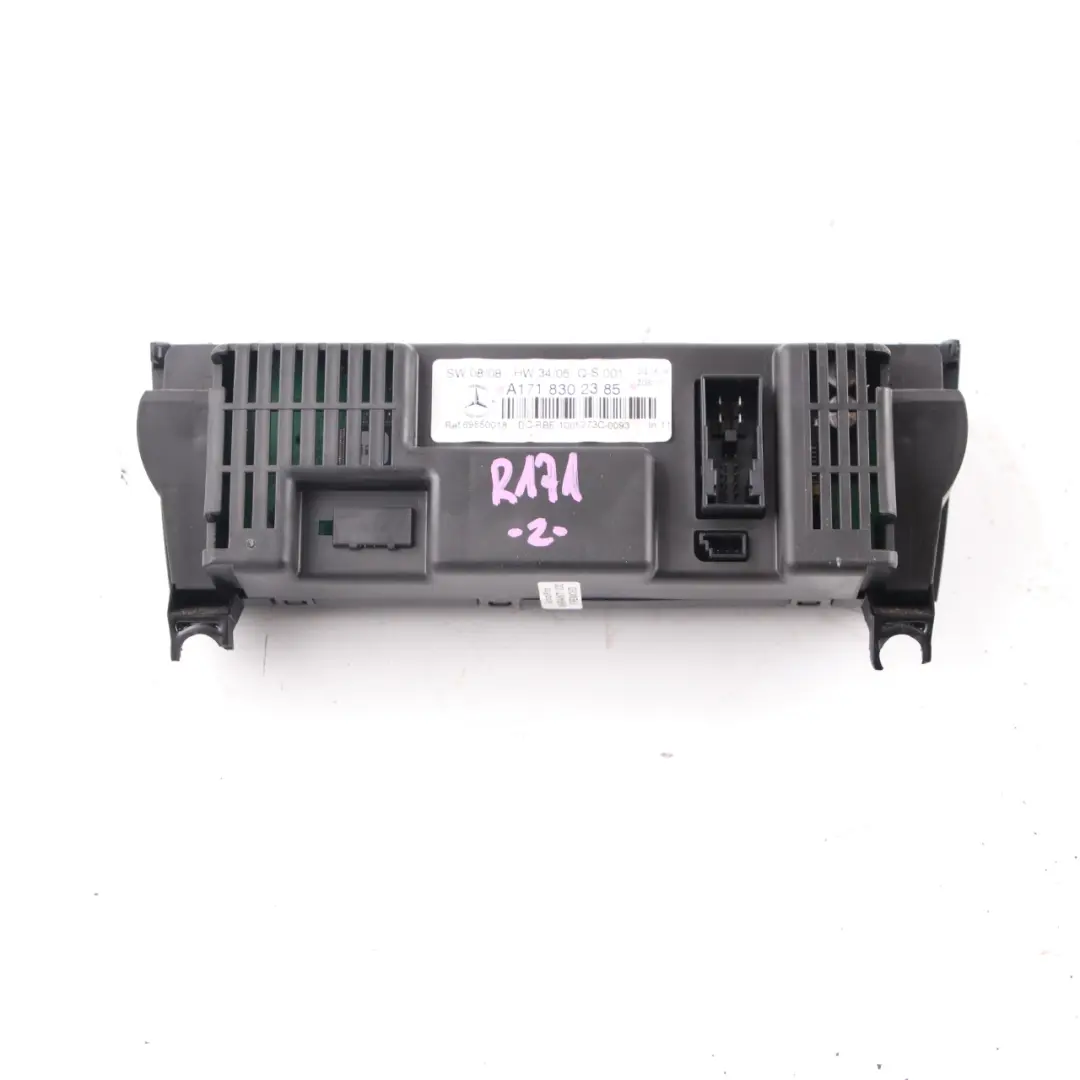 Conditioning Climate Control Switch Panel to Mercedes SLK R171 AC Air with Part number A1718302385 Mercedes SLK R171 AC Air Conditioning Climate Control Switch Panel - SKU A1718302385 - Part number A1718302385