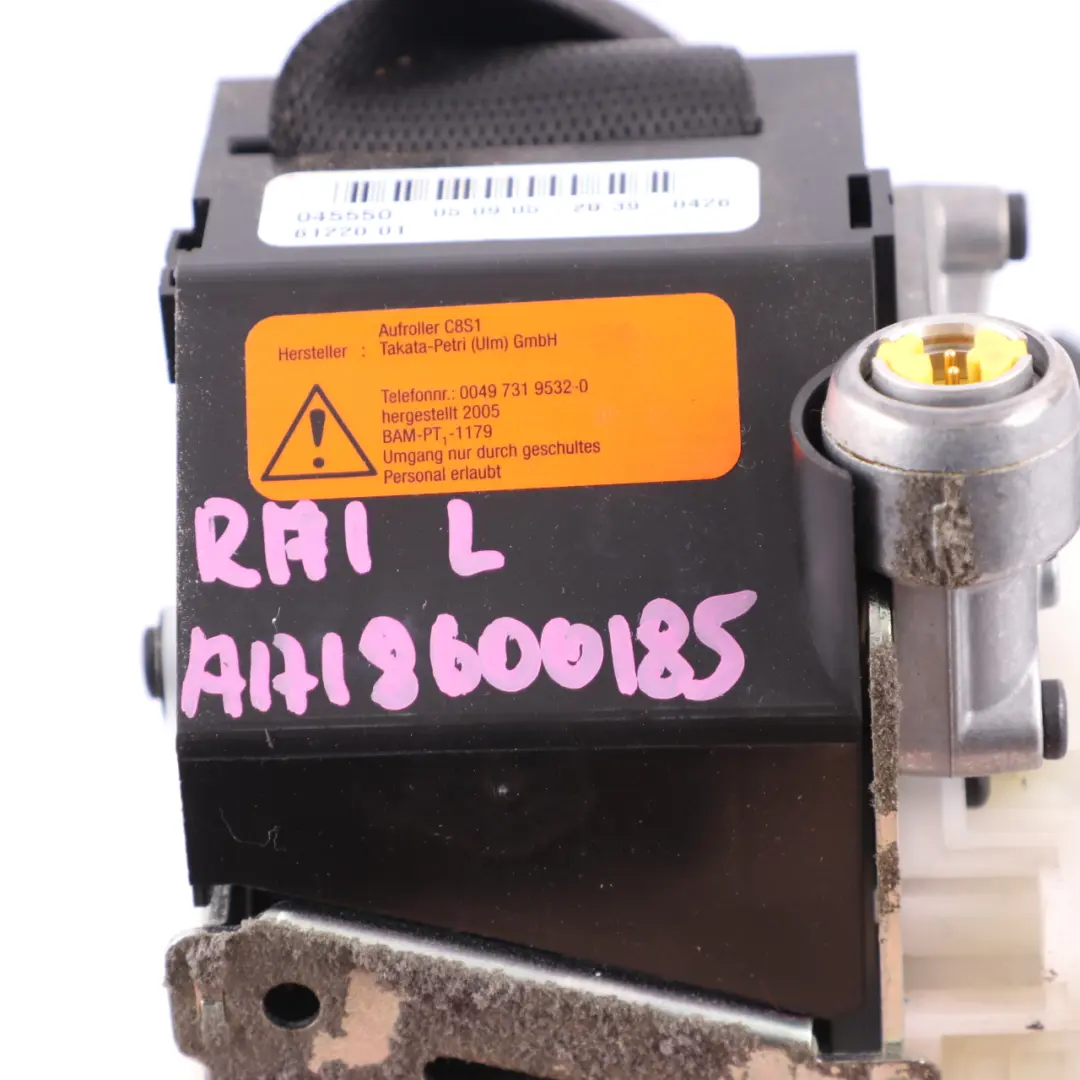 Mercedes R171 Beifahrersicherheitsgurt vorne links schwarz - SKU A1718600185 - Teilenummer A1718600185