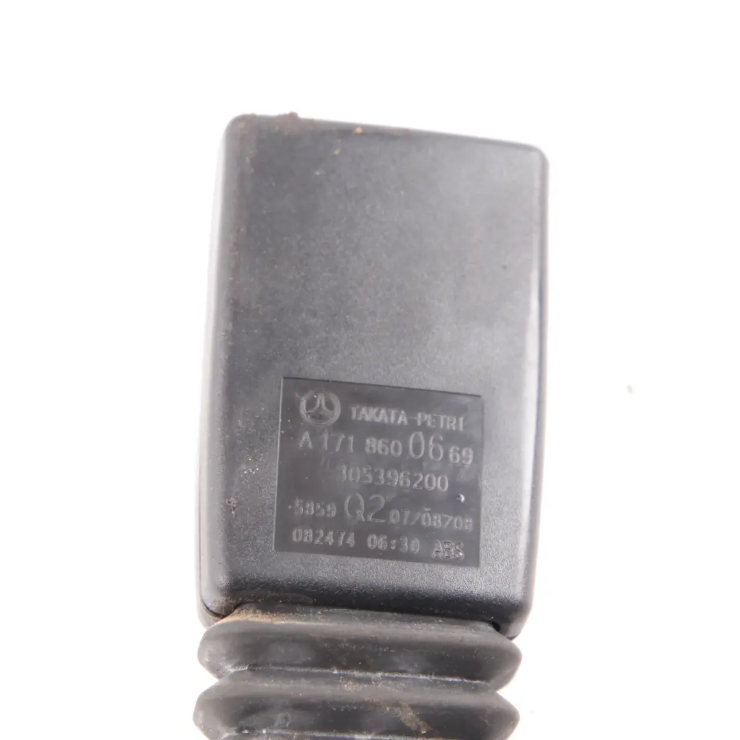 Gurtstraffer Vorne Rechts Schnalle für Mercedes SLK R171 mit Teilenummer A1718600669 Mercedes SLK R171 Gurtstraffer Vorne Rechts Schnalle - SKU A1718600669 - Teilenummer A1718600669