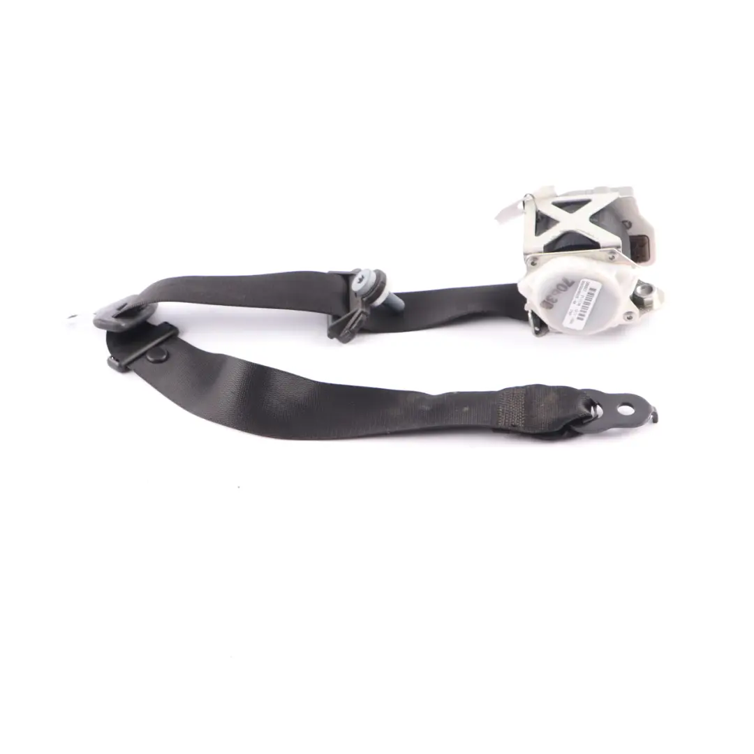 Belt Front Left N/S Upper Belt Black to Mercedes R171 Seat with Part number A1718600785 Mercedes R171 Seat Belt Front Left N/S Upper Belt Black - SKU A1718600785 - Part number A1718600785