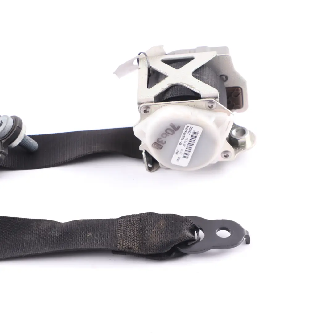 Belt Front Left N/S Upper Belt Black to Mercedes R171 Seat with Part number A1718600785 Mercedes R171 Seat Belt Front Left N/S Upper Belt Black - SKU A1718600785 - Part number A1718600785