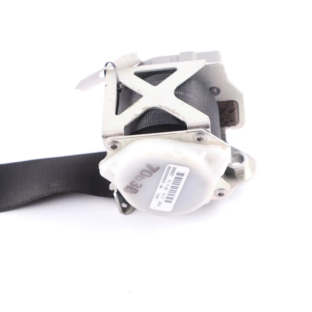 Belt Front Left N/S Upper Belt Black to Mercedes R171 Seat with Part number A1718600785 Mercedes R171 Seat Belt Front Left N/S Upper Belt Black - SKU A1718600785 - Part number A1718600785
