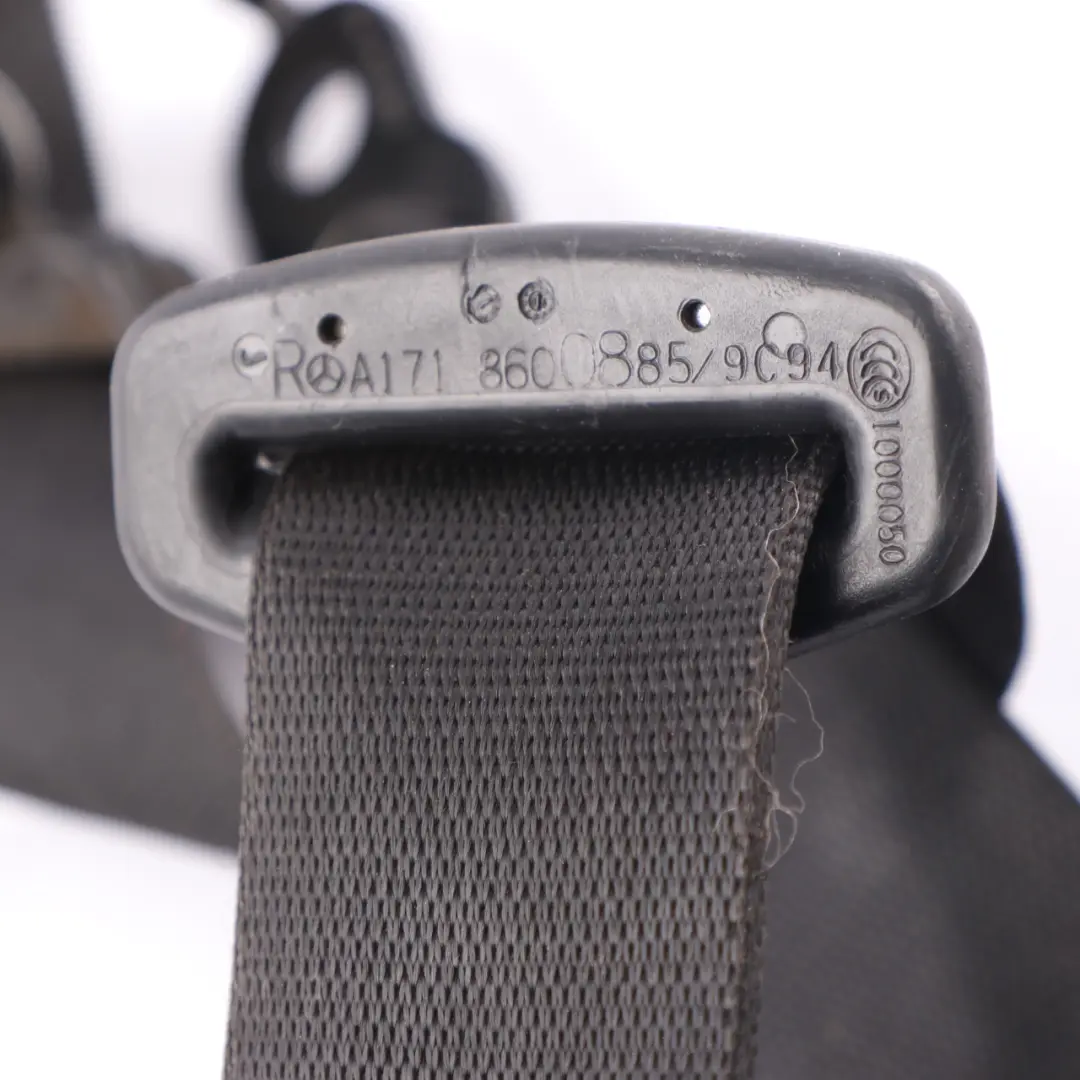 Belt Front Right O/S Upper Belt Black to Mercedes R171 Seat with Part number A1718600885 Mercedes R171 Seat Belt Front Right O/S Upper Belt Black - SKU A1718600885 - Part number A1718600885
