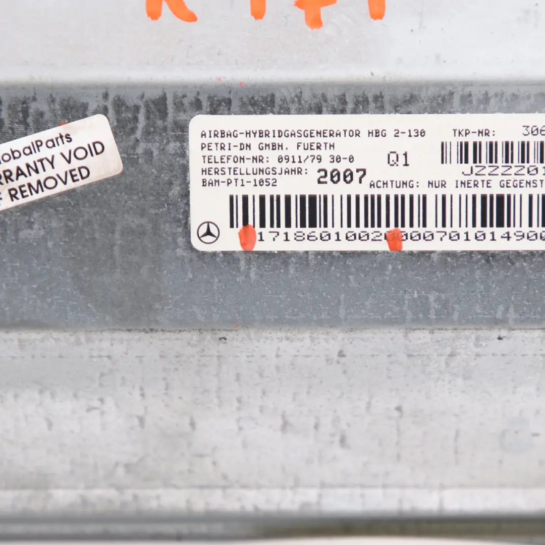 Airbag Passenger Side Front Dashboard Air Bag to Mercedes SLK R171 with Part number A1718601002 Mercedes SLK R171 Airbag Passenger Side Front Dashboard Air Bag - SKU A1718601002 - Part number A1718601002