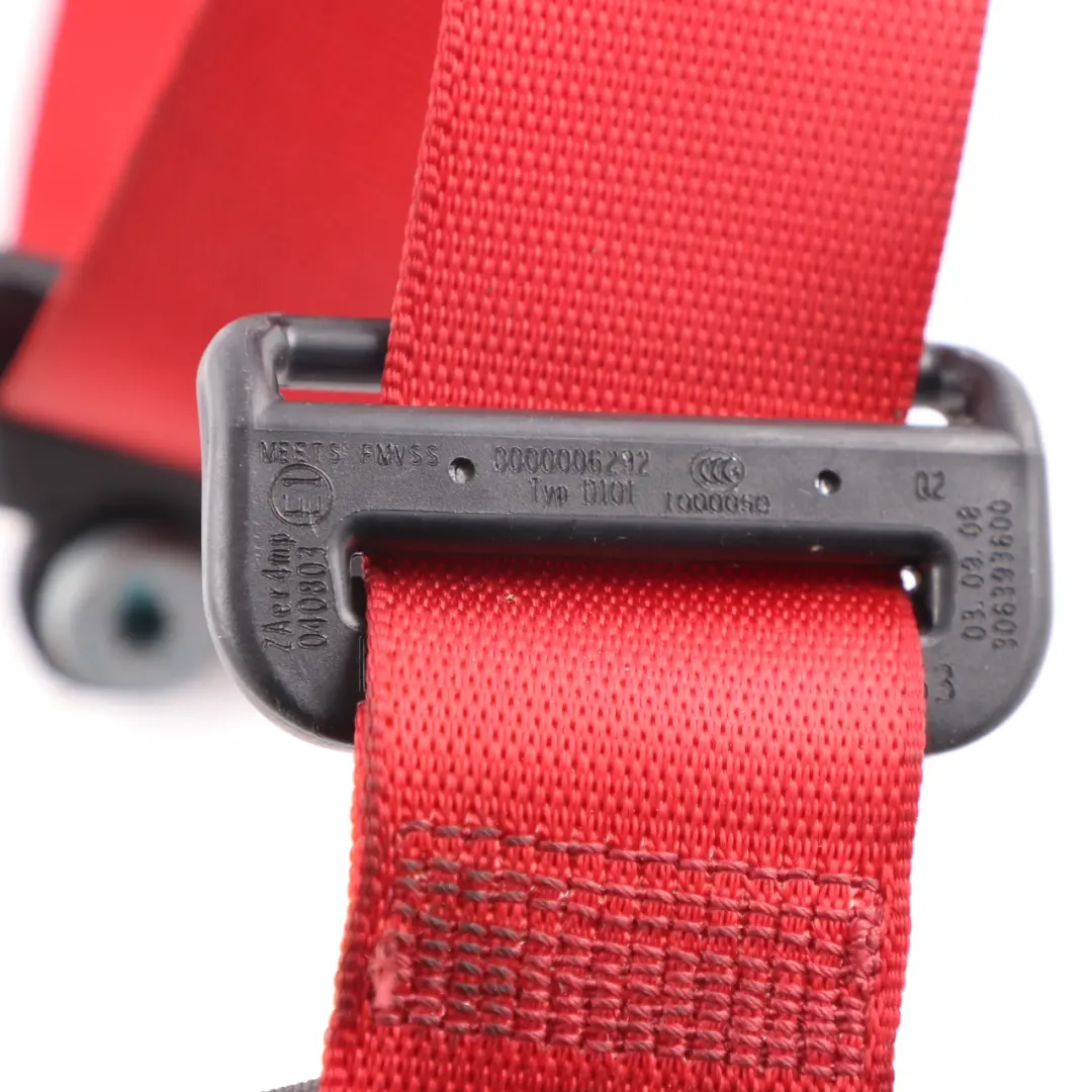 Belt Front Left N/S Upper Seatbelt Red to Mercedes SLK R171 Seat with Part number A1718601185 Mercedes SLK R171 Seat Belt Front Left N/S Upper Seatbelt Red - SKU A1718601185-1 - Part number A1718601185