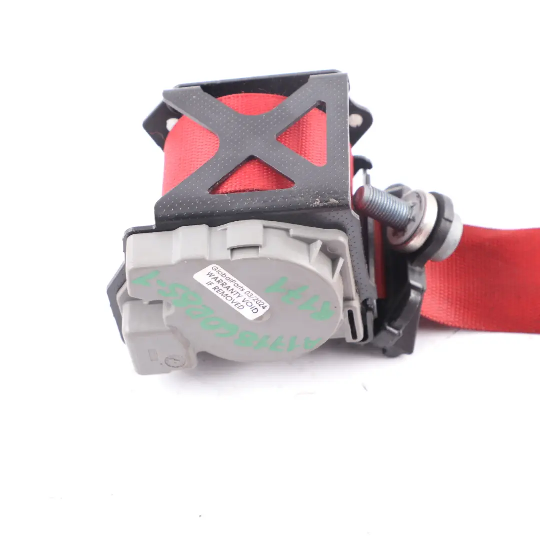 Belt Front Right O/S Upper Seatbelt Red to Mercedes SLK R171 Seat with Part number A1718601285 Mercedes SLK R171 Seat Belt Front Right O/S Upper Seatbelt Red - SKU A1718601285-1 - Part number A1718601285