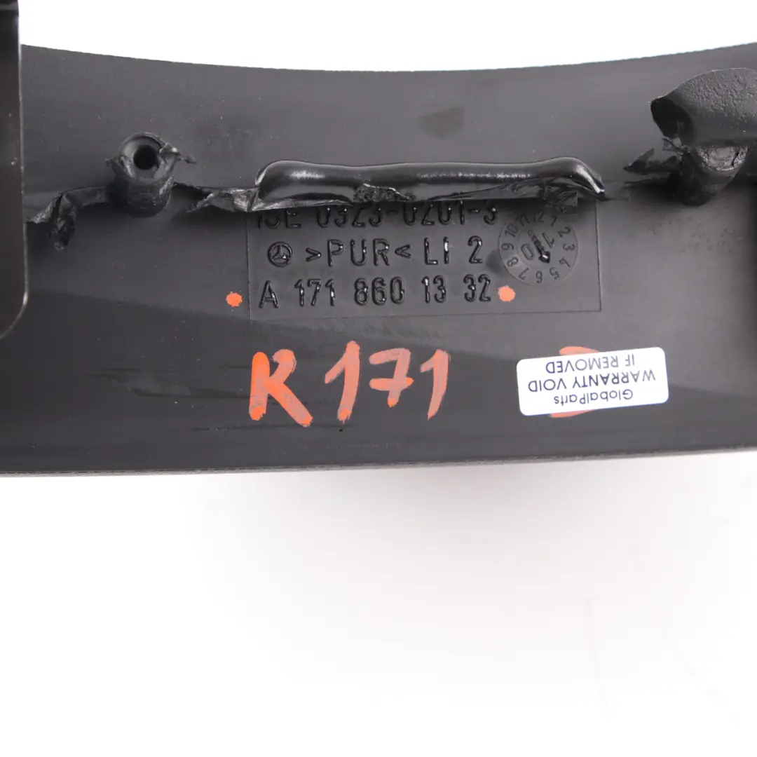 Headrest Roll Over Bar Left N/S Black to Mercedes SLK R171 with Part number A1718601332 Mercedes SLK R171 Headrest Roll Over Bar Left N/S Black - SKU A1718601332 - Part number A1718601332