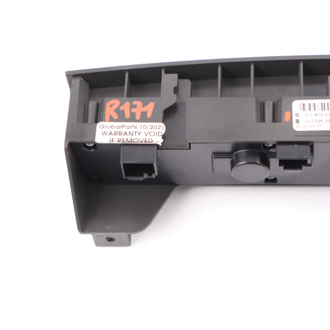 Hazard Light Block Control Switch Panel ESP PDC to Mercedes SLK R171 with Part number A1718700710 Mercedes SLK R171 Hazard Light Block Control Switch Panel ESP PDC - SKU A1718700710 - Part number A1718700710