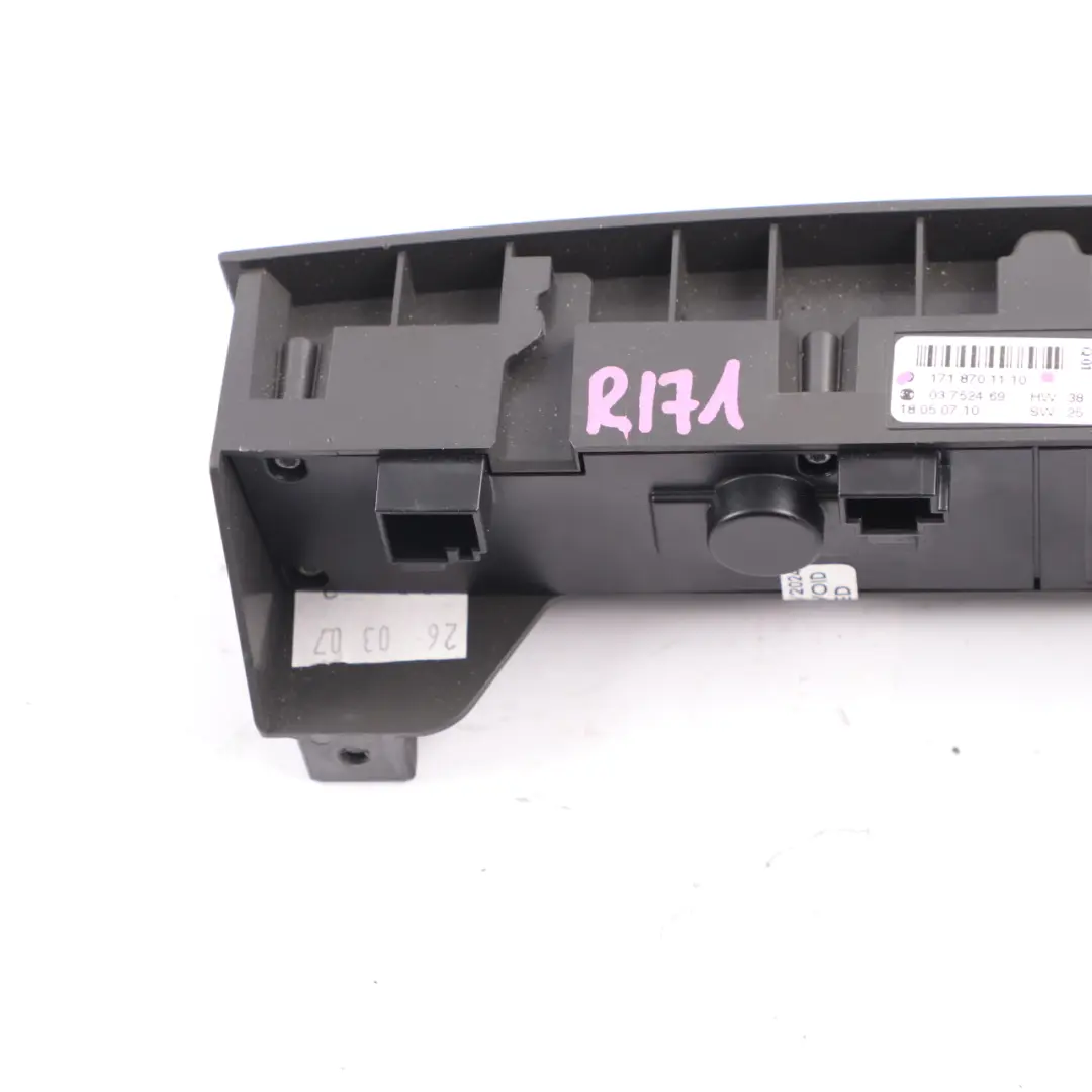 Hazard Control Switch Panel ESP Heated Seats to Mercedes SLK R171 with Part number A1718701110 Mercedes SLK R171 Hazard Control Switch Panel ESP Heated Seats - SKU A1718701110 - Part number A1718701110